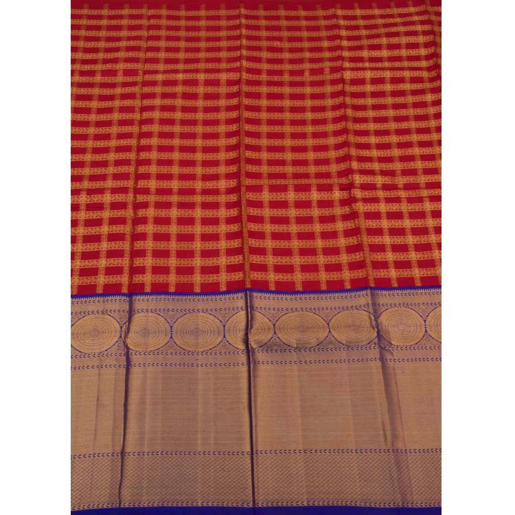 Universal Size Pure Zari Kanchipuram Pattu Pavadai Material 10048463