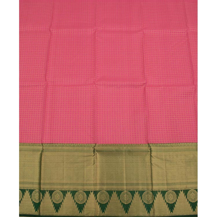 Universal Size Pure Zari Kanchipuram Pattu Pavadai Material 10050941