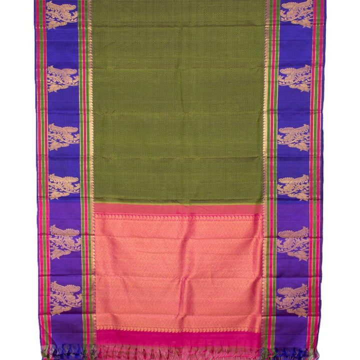 Kanjivaram Pure Zari Jacquard Silk Saree 10033004