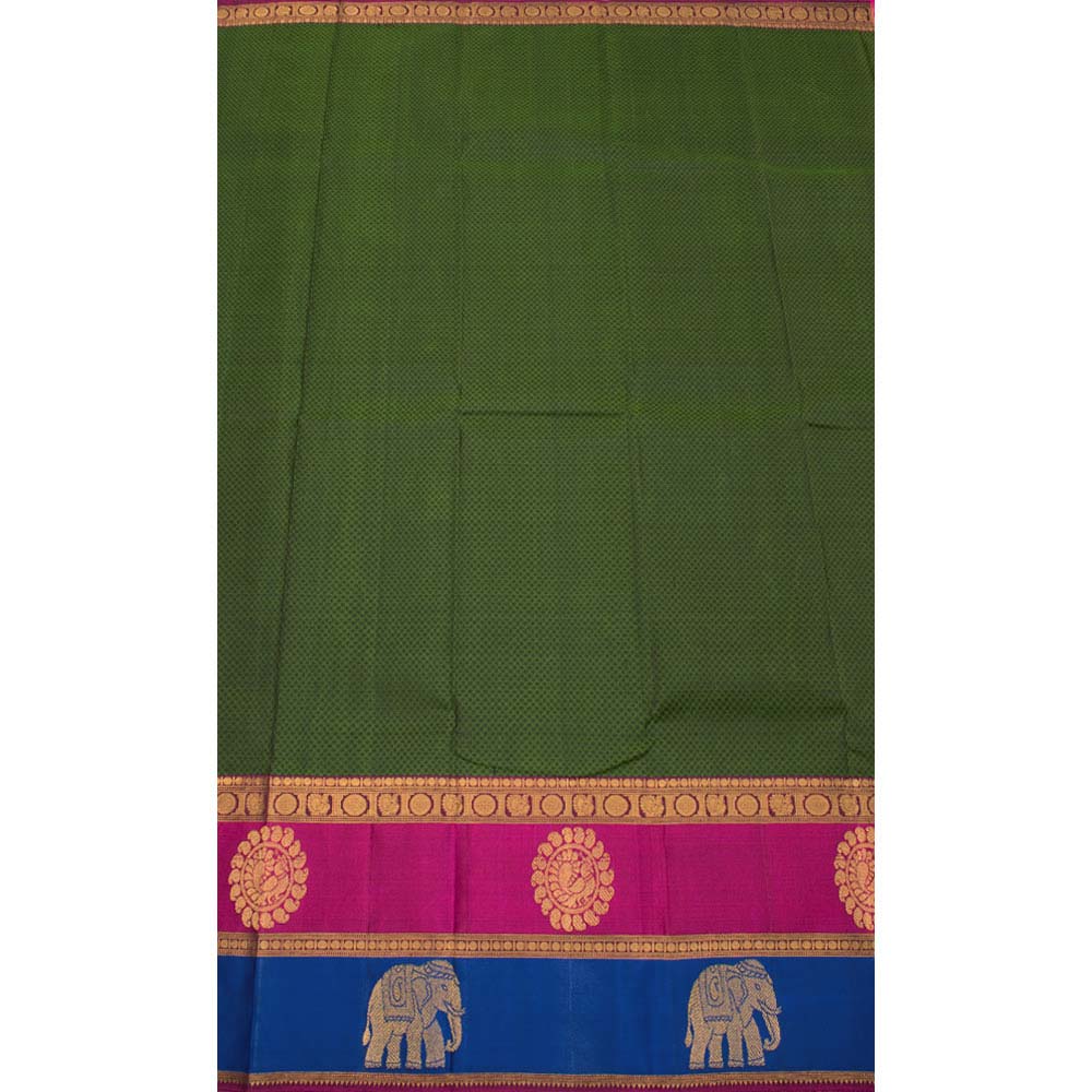 Kanjivaram Pure Zari Jacquard Silk Saree 10033020
