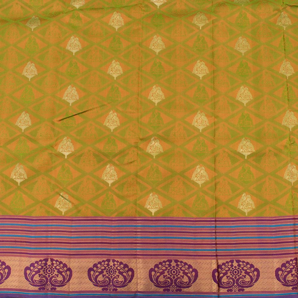 Kanjivaram Pure Zari Jacquard Silk Saree 10033022
