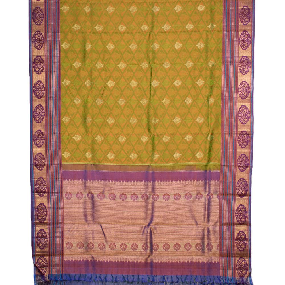Kanjivaram Pure Zari Jacquard Silk Saree 10033022