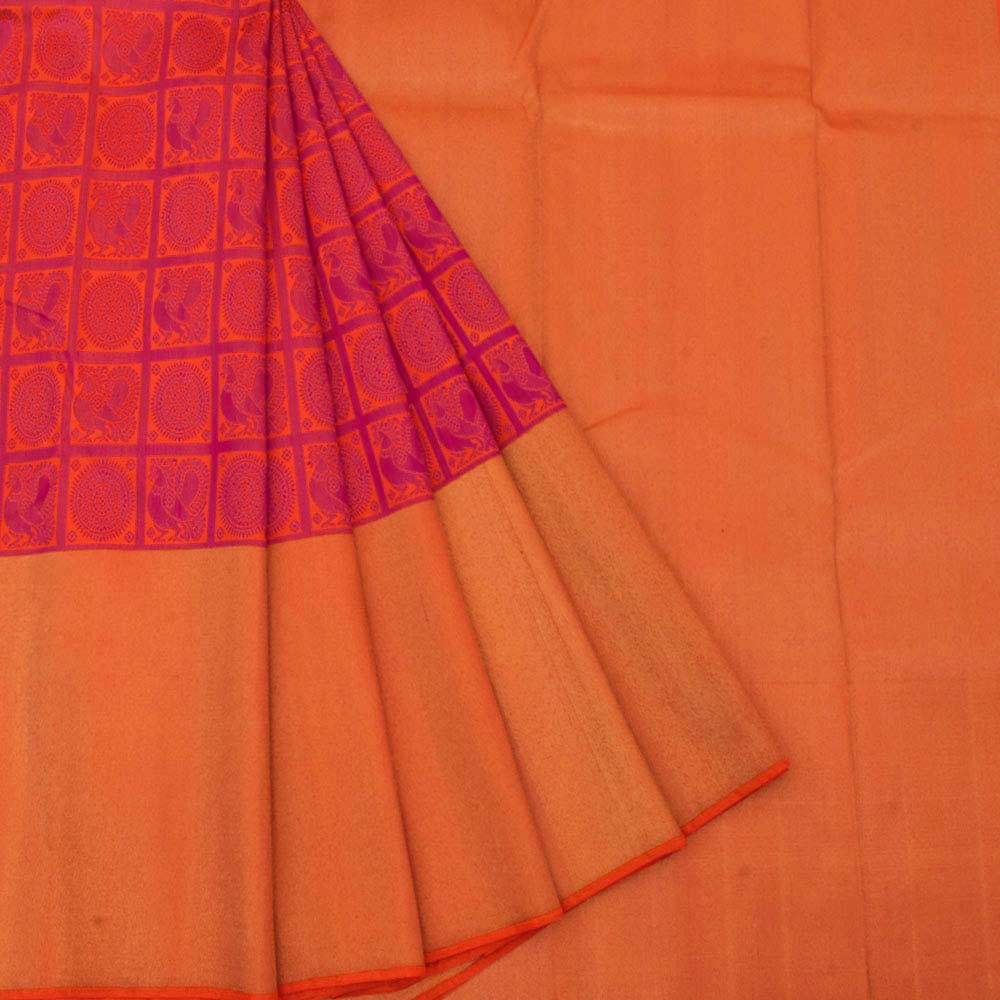 Kanjivaram Pure Zari Jacquard Silk Saree 10033743