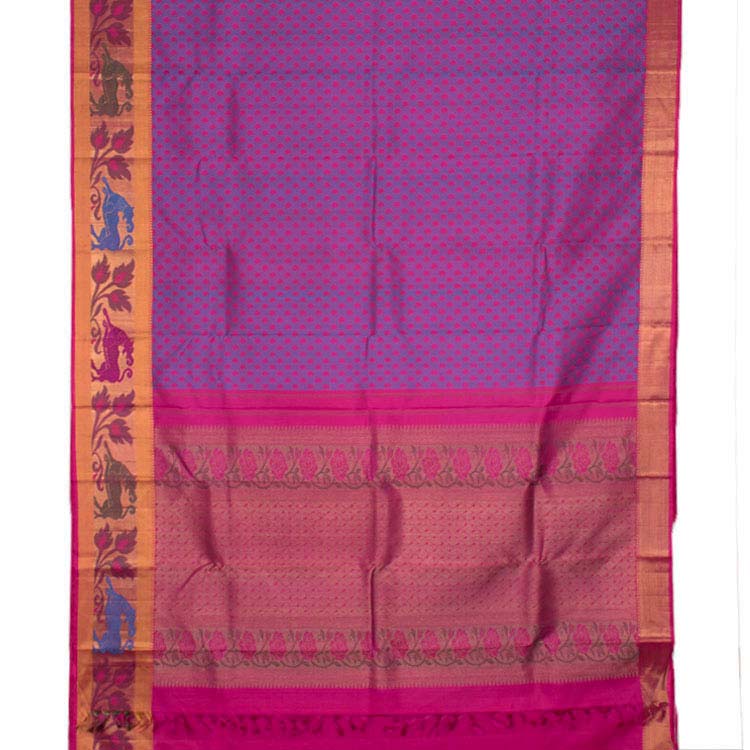 Kanjivaram Pure Zari Jacquard Silk Saree 10034994