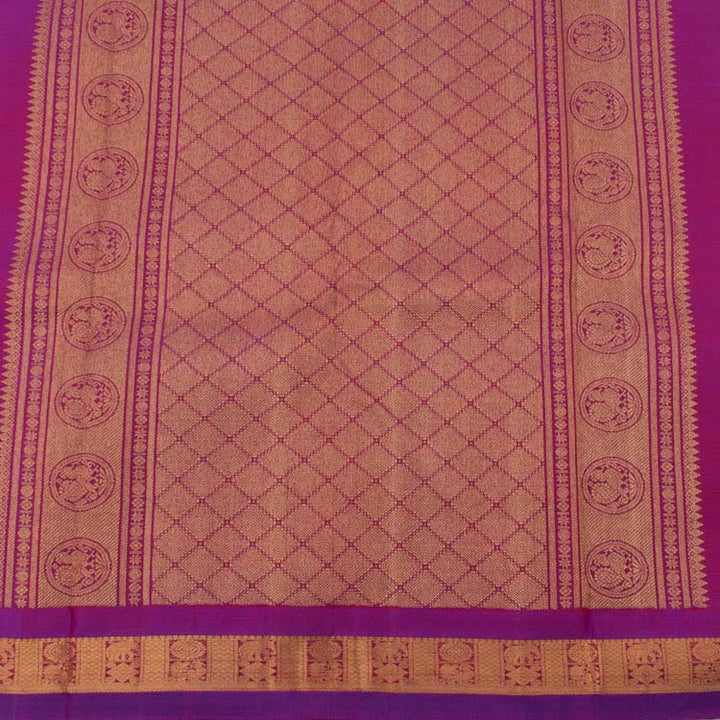 Kanjivaram Pure Zari Jacquard Silk Saree 10036502