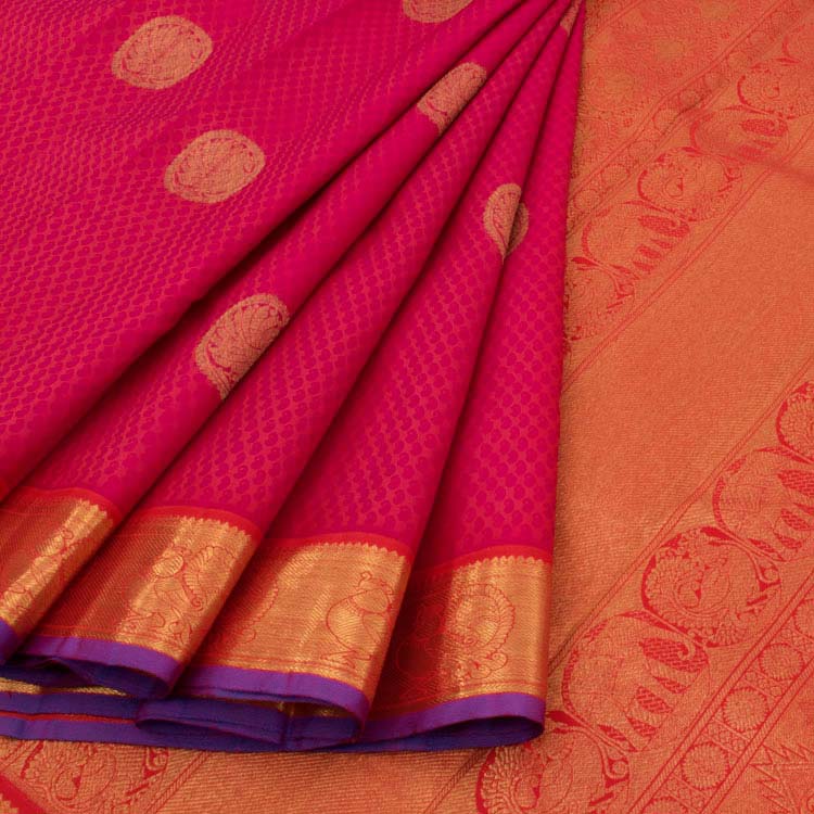 Kanjivaram Pure Zari Jacquard Silk Saree 10037212