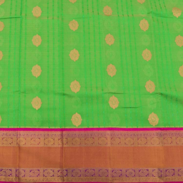 Kanjivaram Pure Zari Korvai Silk Saree 10037623