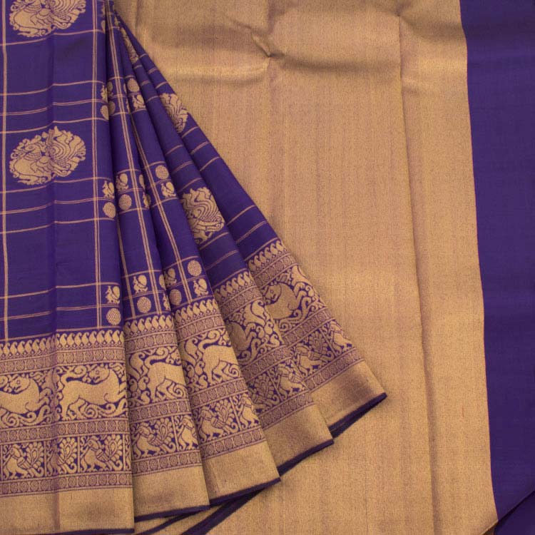 Kanjivaram Pure Zari Jacquard Silk Saree 10037897