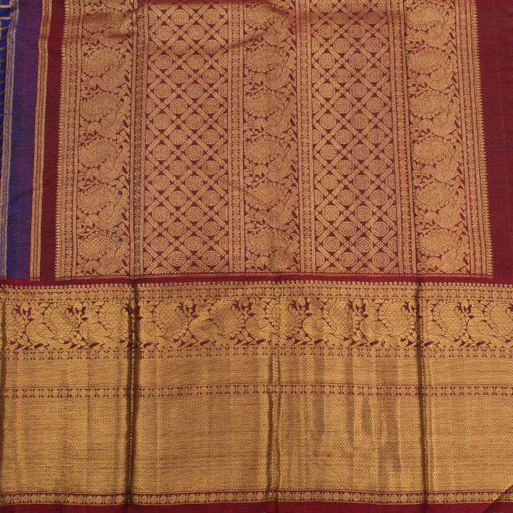 Kanjivaram Pure Zari Korvai Silk Saree 10037937