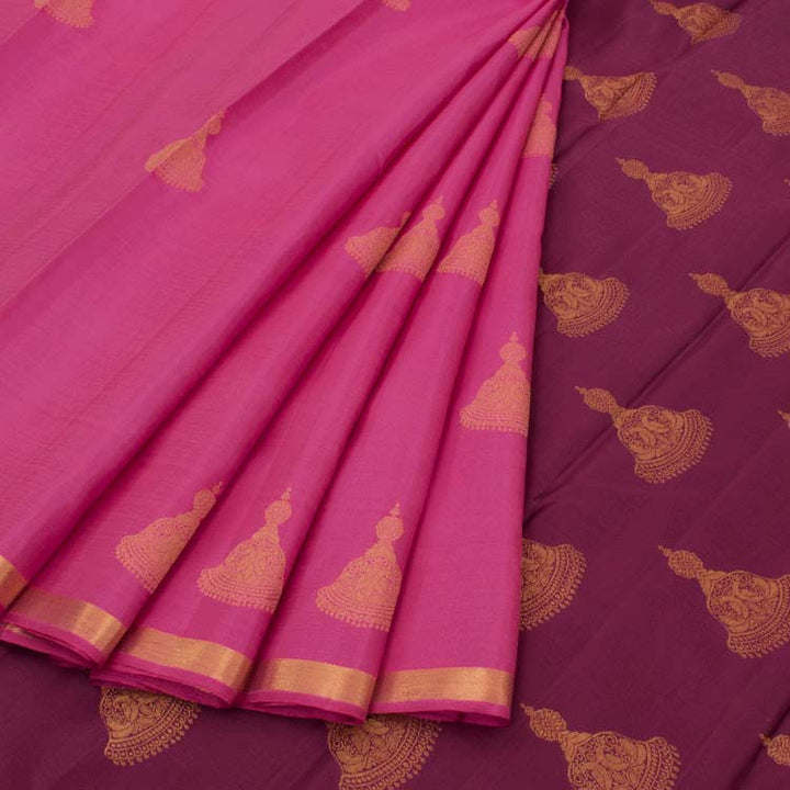 Kanjivaram Pure Zari Soft Silk Saree 10040356
