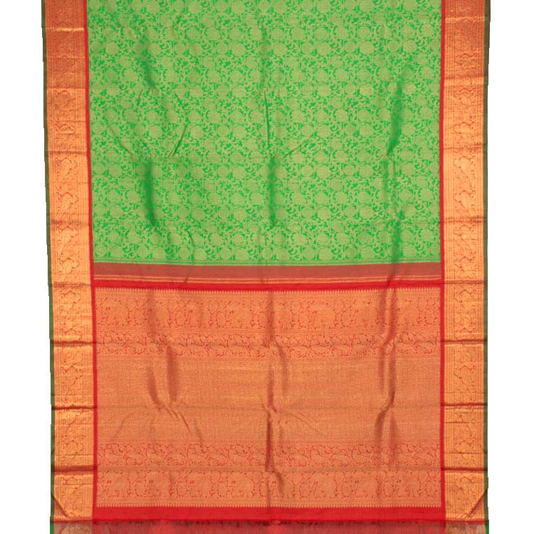 Kanjivaram Pure Zari Korvai Silk Saree 10040935