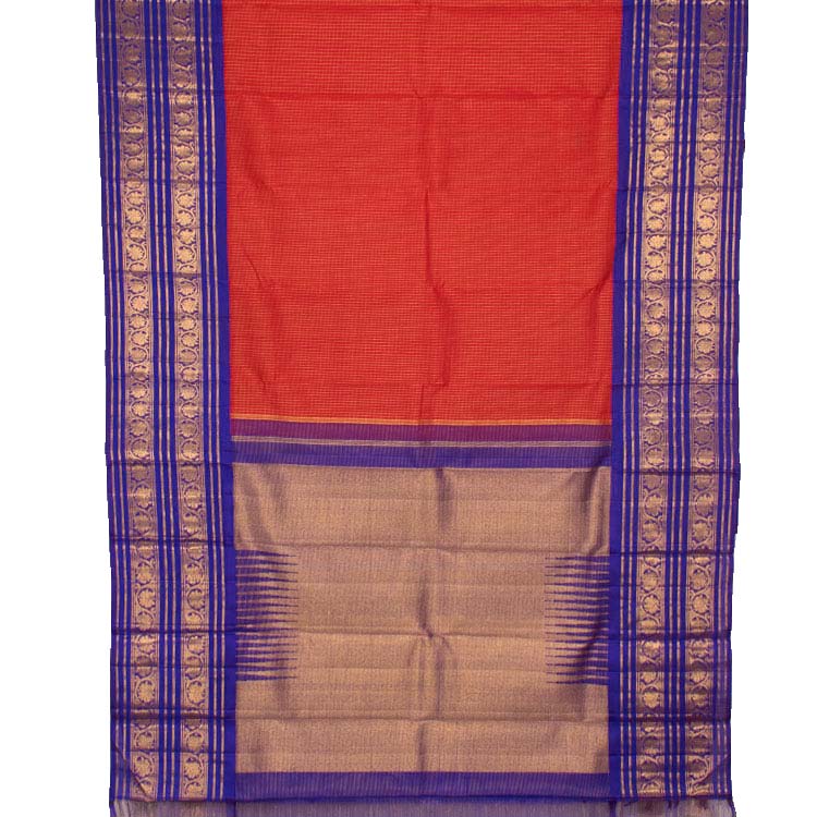 Kanjivaram Pure Zari Korvai Silk Saree 10041150
