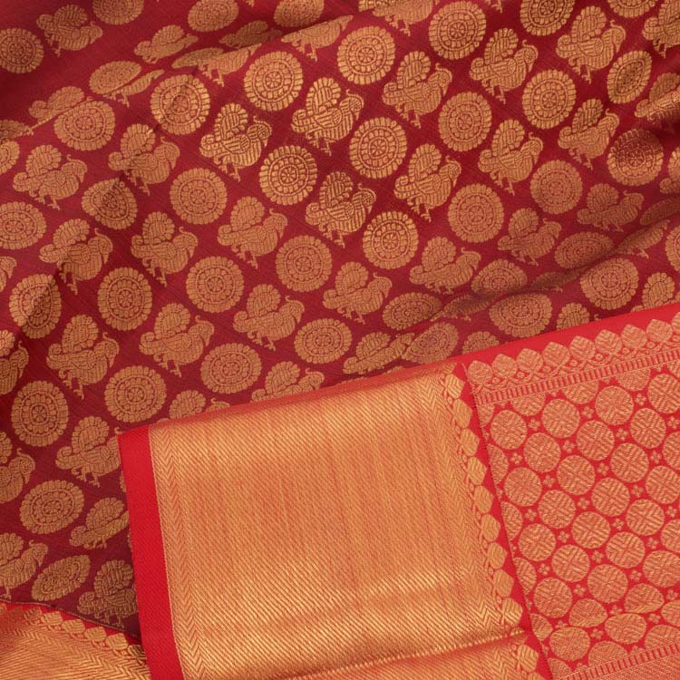 Kanjivaram Pure Zari Jacquard Silk Saree 10041434
