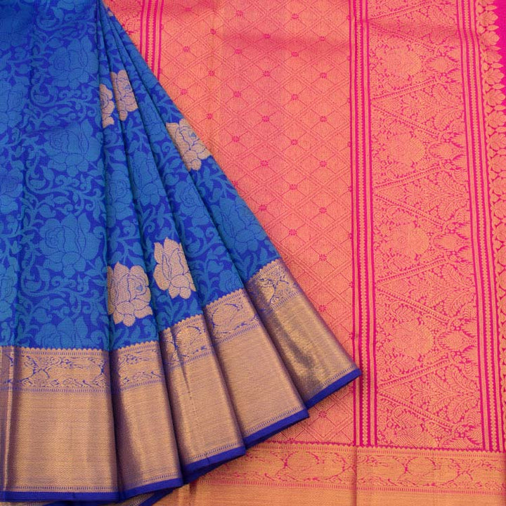Kanjivaram Pure Zari Jacquard Silk Saree 10044424