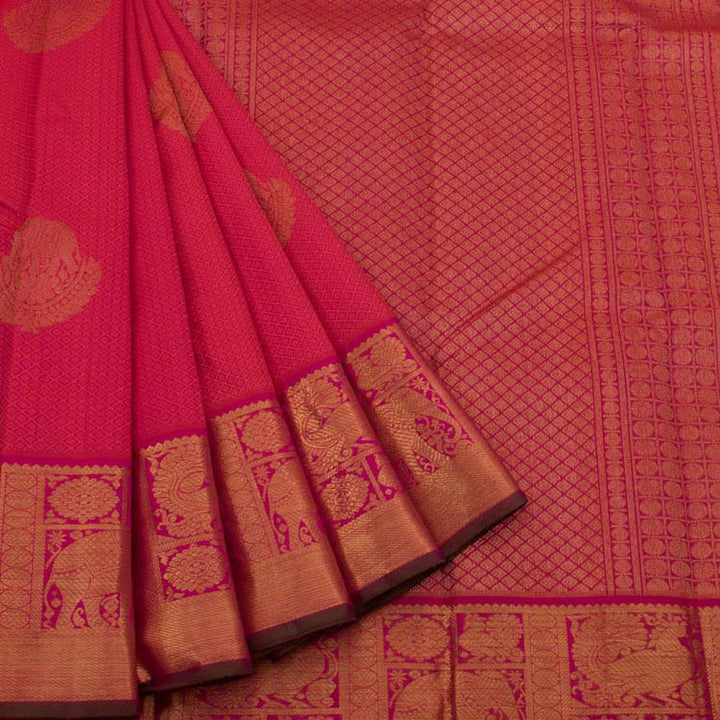 Kanjivaram Pure Zari Jacquard Silk Saree 10048290