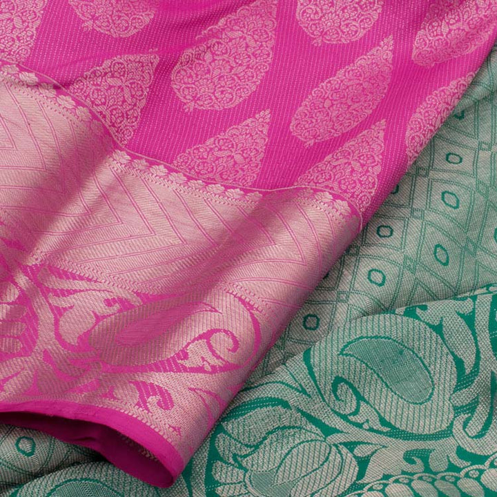 Kanjivaram Pure Zari Jacquard Silk Saree 10049195