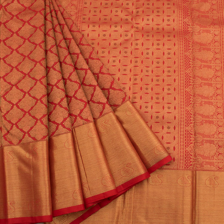 Kanjivaram Pure Zari Jacquard Silk Saree 10051023