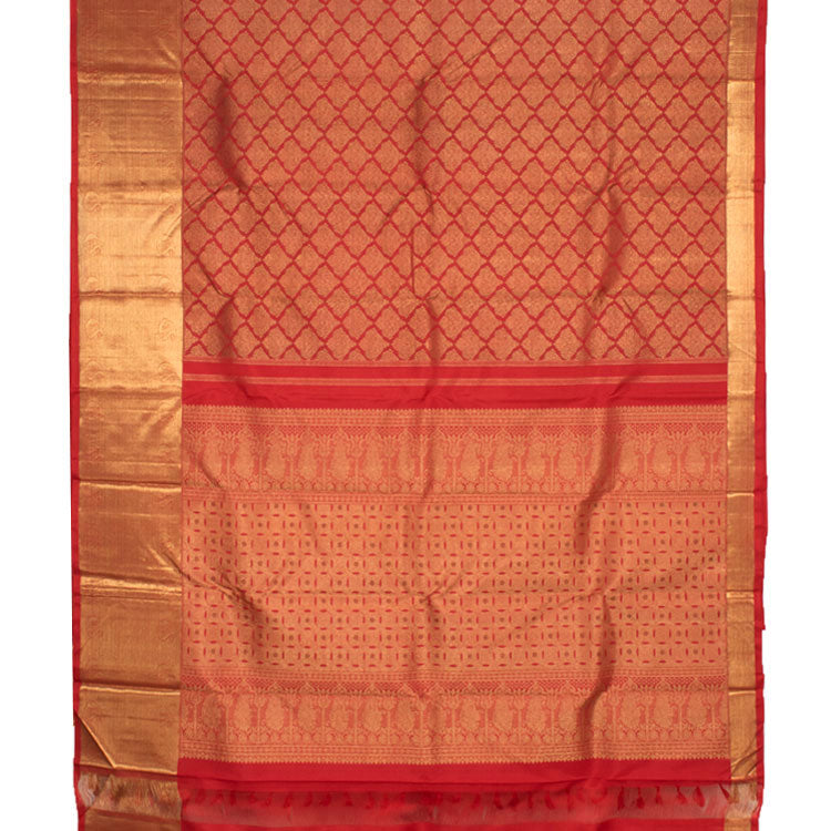 Kanjivaram Pure Zari Jacquard Silk Saree 10051023