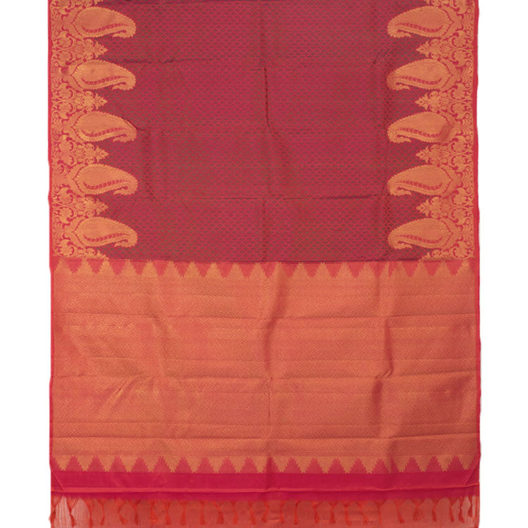 Kanjivaram Pure Zari Jacquard Silk Saree 10053309