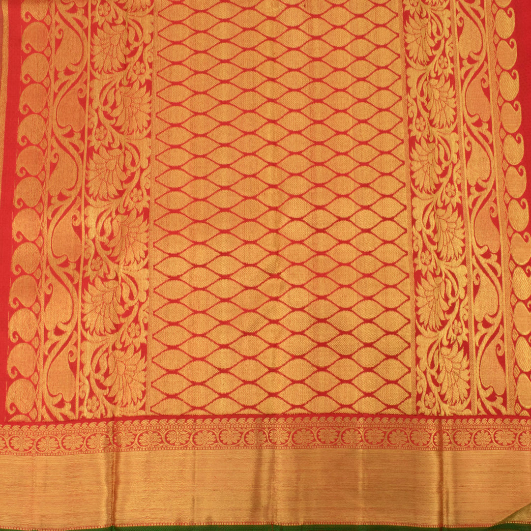 Kanjivaram Pure Zari Jacquard Silk Saree 10030707