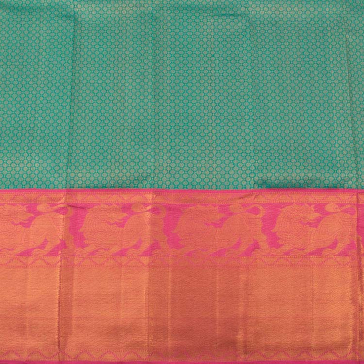 Kanjivaram Pure Zari Korvai Silk Saree 10036520