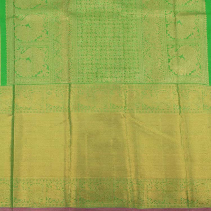 Kanjivaram Pure Zari Jacquard Silk Saree 10036727