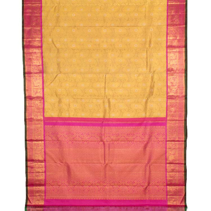 Kanjivaram Pure Zari Korvai Silk Saree 10037629