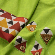 Applique Embroidered Cotton Salwar Suit Material 10038643