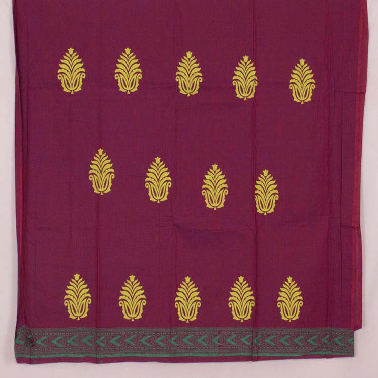 Hand Block Printed Cotton Salwar Suit Material 10042048