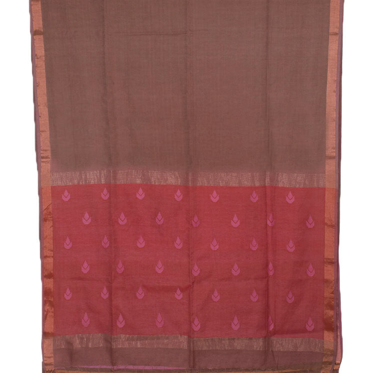 Handloom Jamdani Silk Cotton Saree 10053272