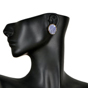 Handcrafted Alloy Metal and Druzy Earrings 10021837