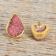 Handcrafted Alloy Metal and Druzy Earrings 10021842