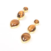 Handcrafted Alloy Metal and Cutstone Earrings 10021847