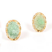 Handcrafted Alloy Metal and Druzy Earrings 10021853