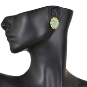 Handcrafted Alloy Metal and Druzy Earrings 10021853