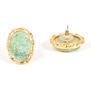 Handcrafted Alloy Metal and Druzy Earrings 10021853
