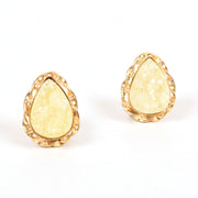 Handcrafted Alloy Metal and Druzy Earrings 10021854