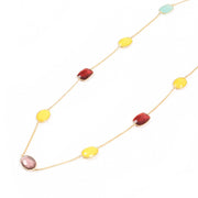 Handcrafted Alloy Metal and Cutstone Necklace 10024735