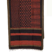 Hand Block Printed Indigo Saree 10040226