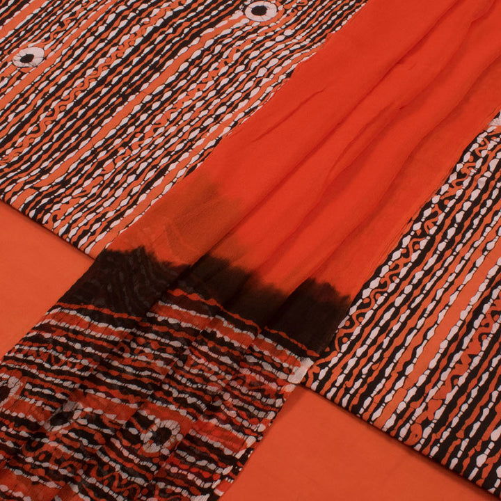 Batik Printed Cotton Salwar Suit Material 10053152