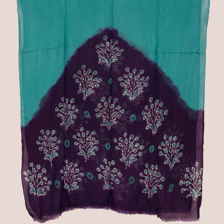 Batik Printed Cotton Salwar Suit Material 10053163