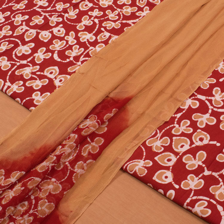 Batik Printed Cotton Salwar Suit Material 10053166