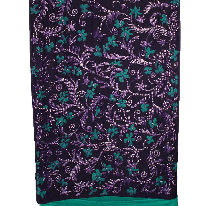 Batik Printed Satin Silk Saree 10041608