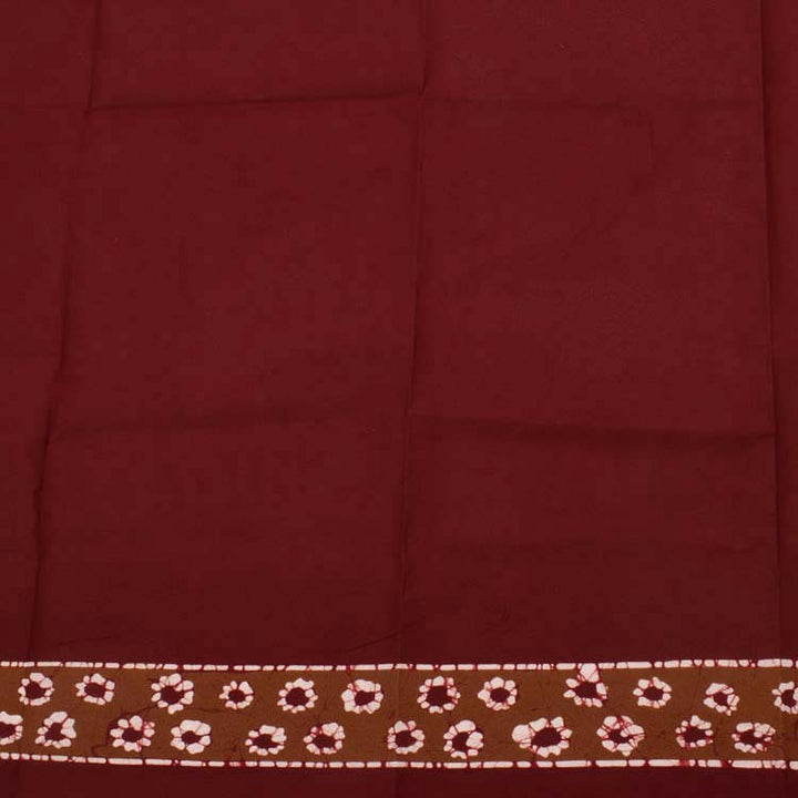 Batik Printed Cotton Saree 10048681