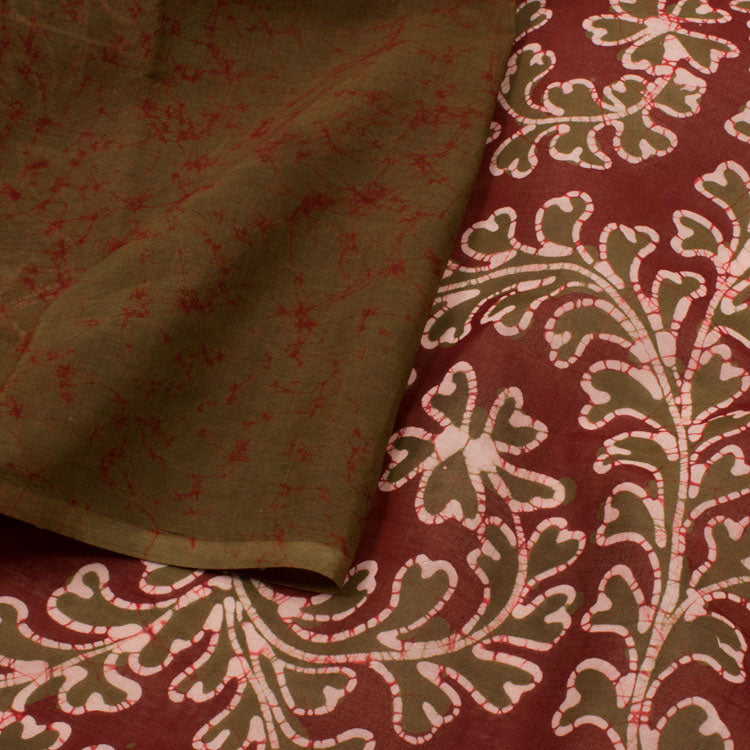 Batik Cotton Saree 10053142