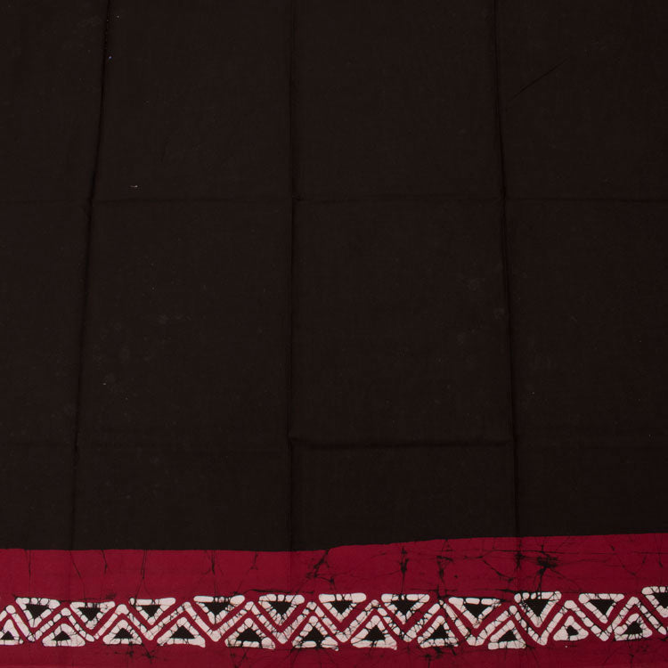Batik Printed Cotton Saree 10053143