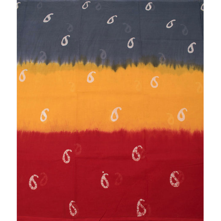 Batik Printed Cotton Saree 10053150