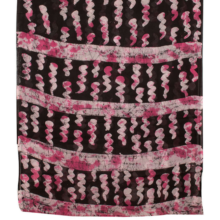 Batik Printed Cotton Saree 10053151