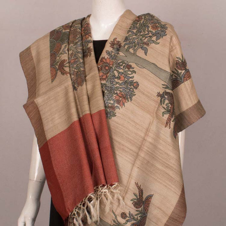 Fancy Printed Tussar Silk Dupatta 10045824