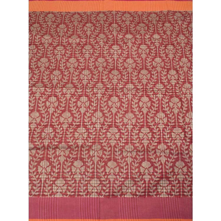 Discharge Printed Maheshwari Silk Cotton Saree 10032713